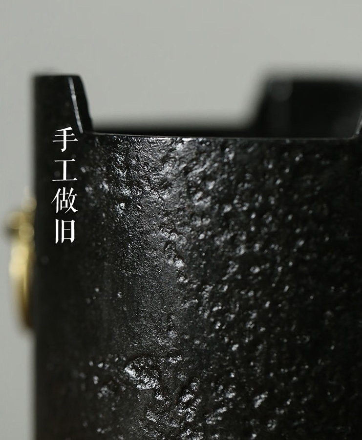 圓形手工鐵藝碳爐圍爐煮茶雙耳款碳爐(圖3) 圓形手工鐵藝碳爐圍爐煮茶雙耳款碳爐(圖3)