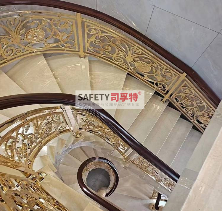 銅藝雕刻欄桿扶手，輕奢時(shí)尚，溫馨典雅(圖4)