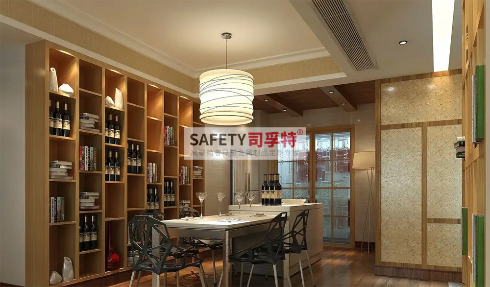 酒柜放到哪里合適？什么酒柜顯得高檔？【不銹鋼酒柜(圖4)