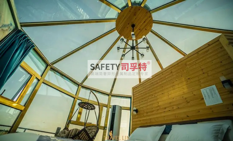 精制鋼透明民宿屋，仰望星空如夢(mèng)似幻，浪漫至極(圖1)