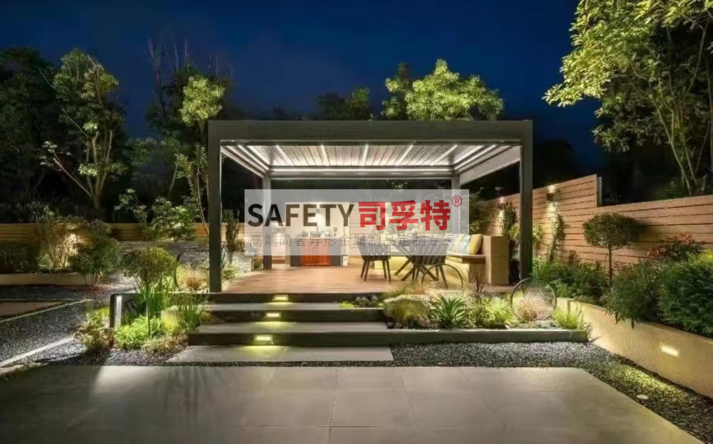 新中式景觀涼亭設(shè)計有哪些注意事項[精致不銹鋼涼亭，鋁藝涼亭](圖1)