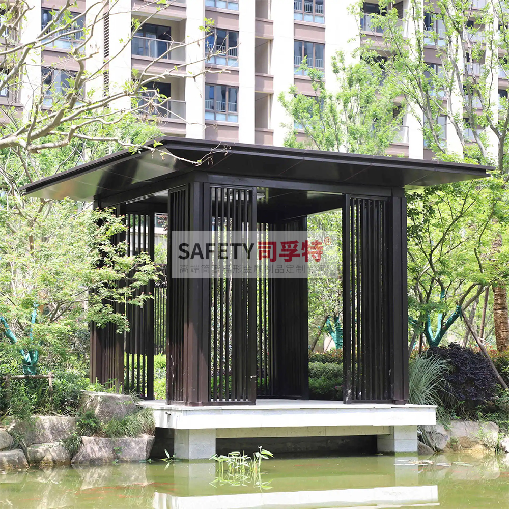 精制不銹鋼涼亭逐漸代替木質(zhì)涼亭，精制不銹鋼涼亭有哪些優(yōu)勢(圖1)